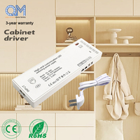 Controlador LED de 24W 36W 60W 100W, Fuente de Alimentación de Baja Ondulación de 12V 24V 60W para Iluminación de Muebles, Espejos y Armarios