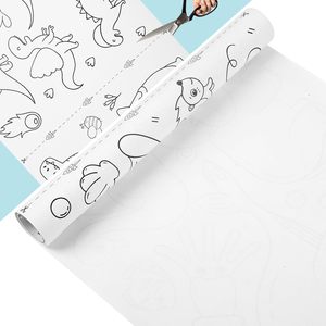 Kinder-Zeichen rolle Mal papierrolle für Kinder, Zeichen papierrolle DIY-Malerei Zeichnung Farbe Füll papier Graffiti-Schriftrolle - Product Image 3