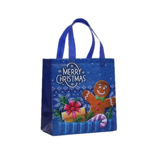 Sacs cadeaux de Noël non tissés Yan Yin 23x22x11cm, laminés, imperméables, épaissis, avec impression pour emballage - Product Image 5