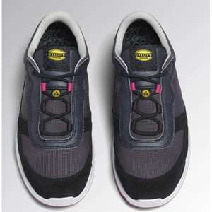 DIADORA UTILITY - 701.179903-D0458/35 Chaussures de sécurité basses noires en cuir fendu, cuir de veau pleine fleur et maille S1PL FO SR ESD - Product Image 2