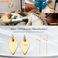 Bijoux en or massif jaune véritable 14K fermoirs à fleurs personnalisés pour bracelets et colliers crochets et accessoires de fermeture de chaîne