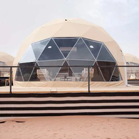 Tenda Kubah Taman Transparan Jernih, Rumah Kubah Geodesik untuk Glamping, Hotel, Resor, dan Berkemah di Luar Ruangan