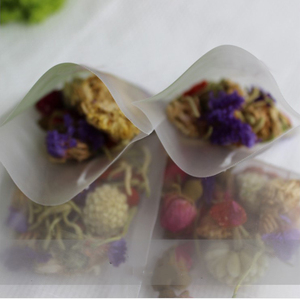 Food Grade Corn Fiber Mesh Biodegradable <strong>Empty</strong> <strong>Pyramid</strong> <strong>Tea</strong> <strong>Bags</strong> Without String - Product Image 4