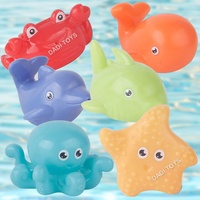 DADI jouet de bain en silicone pour bébé, mignon Animal marin OEM/ODM, pulvérisation d'eau
