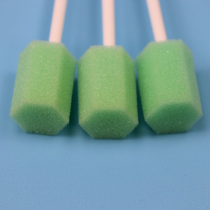 Spugna colorata per la pulizia della bocca con tampone orale in schiuma rosa verde giallo blu spugna per denti - Product Image 3