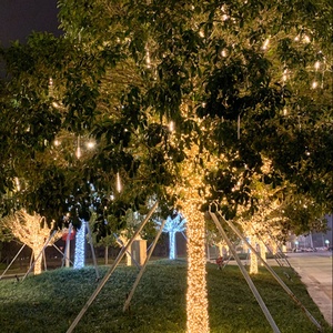 Offre Spéciale D'hiver de noël Lumières 4m 96 Led Garden Party Scène Extérieure Décoration Guirlande Led Rideau Bling Fée Lumière - Product Image 4