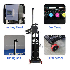 Mesin Printer Dinding 3D Profesional Otomatis, Robot Printer Vertikal 3D untuk Pencetakan Mural UV pada Wallpaper dan Lukisan Dinding - Product Image 3