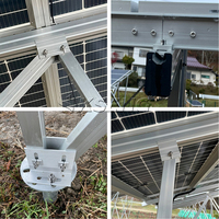 Quick Installation Aluminum PV Ground Mounting Stand Structure Solar Panel Pole Mount Ground Mounting System Solar Racking