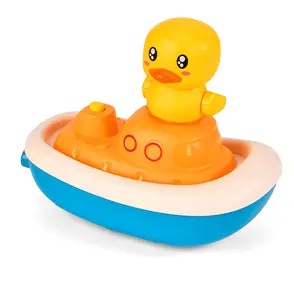 Nuovi giocattoli da bagno per bambini anatre che giocano in acqua giocattoli da bagno elettrici a spruzzo d'acqua con luce e musica