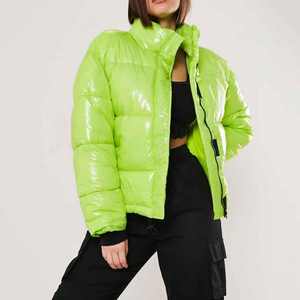 neon bubble coat