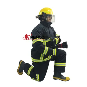 Terno retardante de chama de resgate en469, cobertura ambiental de combate a incêndios