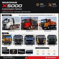 Camion benne poids lourd SHACMAN X5000 8x4 520HP Euro 5 Diesel pour le transport en carrière, l'exploitation minière et la construction routière
