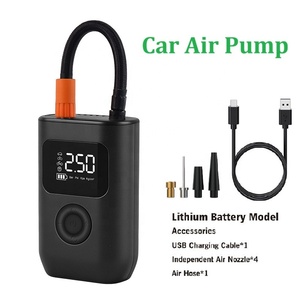 <span class=keywords><strong>Pompe</strong></span> à air numérique pour pneus de voiture, sans fil, portable, rechargeable par USB, avec manomètre - Product Image 1