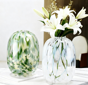 घरेलू फूलों की व्यवस्था के लिए यूरोपीय शैली की लक्जरी उच्च अंत ग्लास वेस - Product Image 4