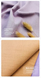 220 जीएसएम सादे रंगीन टिकाऊ हथकरघा सूती कपड़े की नकल लिनन बांस के कपड़े 100% कपास के कपड़े धोने वाले कपड़े - Product Image 5