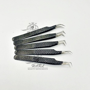 ชุดแหนบถอนขนตาทำจากสแตนเลสออกแบบโลโก้ได้ตามต้องการอุปกรณ์สำหรับต่อคิ้วปลายไฟเบอร์ - Product Image 4