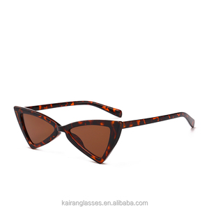 Benola Sexy Fashion Triangle Women <b>Sunglass</b> 7050 S Black PC Frame Acrylic Lenses Smoke - Product Image 4