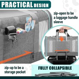 Kedi, evcil hayvanlar için köpek taşıyıcı yumuşak taraflı kedi çantası sırt çantası hayvan taşıyıcılar seyahat yavru bir oyuncak olarak taşımak kumaş Pet ev - Product Image 5