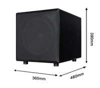 12 inç Aktif Subwoofer 300W Güçlendirilmiş Stüdyo ve Ev Sineması Bas Hoparlörü