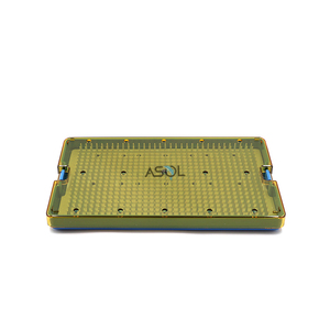 Base autoclavable alfombrilla de silicona cubierta transparente bandeja de esterilización Instrumentos - Product Image 1