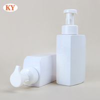 Botol pembersih wajah Mousse, pencuci wajah terpisah, botol busa plastik botol gelembung PET square 500ml