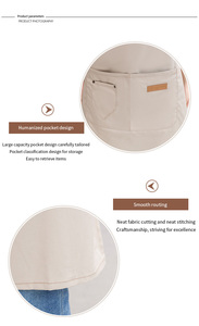 Biểu Tượng Tùy Chỉnh Chất Lượng Cao Dành Cho Người Lớn Kích Thước Có Thể Điều Chỉnh Thời Trang Chéo Phụ Nữ Người Đàn Ông Nghệ Sĩ Tóc Salon Barista Cà Phê Cửa Hàng Bánh Làm Việc Tạp Dề - Product Image 3