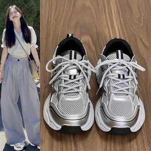 <span class=keywords><strong>Sneakers</strong></span> Chunky <span class=keywords><strong>Viola</strong></span> Raspberry da <span class=keywords><strong>Donna</strong></span> 2026 Nuova Collezione Estiva Versatile per Studenti Campus con Suola Spessa Traspirante Antiscivolo per Sport e Corsa - Product Image 3