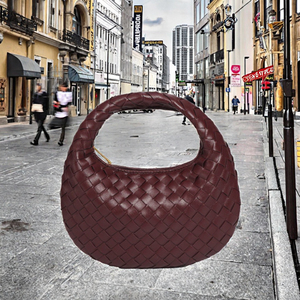 Luxury Portable Female <b>Mini</b> Dumpling Bag European American Fashion Single Shoulder Cross-Body Zip Closure - Product Image 2