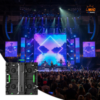 Sewa Layar LED Media untuk Konser Arena Livehouse Indoor, Sistem Multicard Splicing, Panggung Gantung
