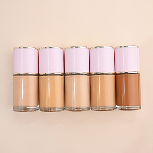 Özel Logo tam kapsama su geçirmez uzun ömürlü Vegan vakıf makyaj sıvı BB krem kapatıcı koyu cilt için gözenek özellikleri - Product Image 6