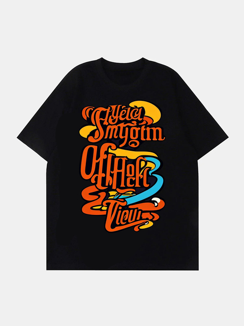 LTD-MT1009 Guangzhou Clothing Factory Custom Print Graphic Pattern T Shirts for Men Streetwear T-Shirts