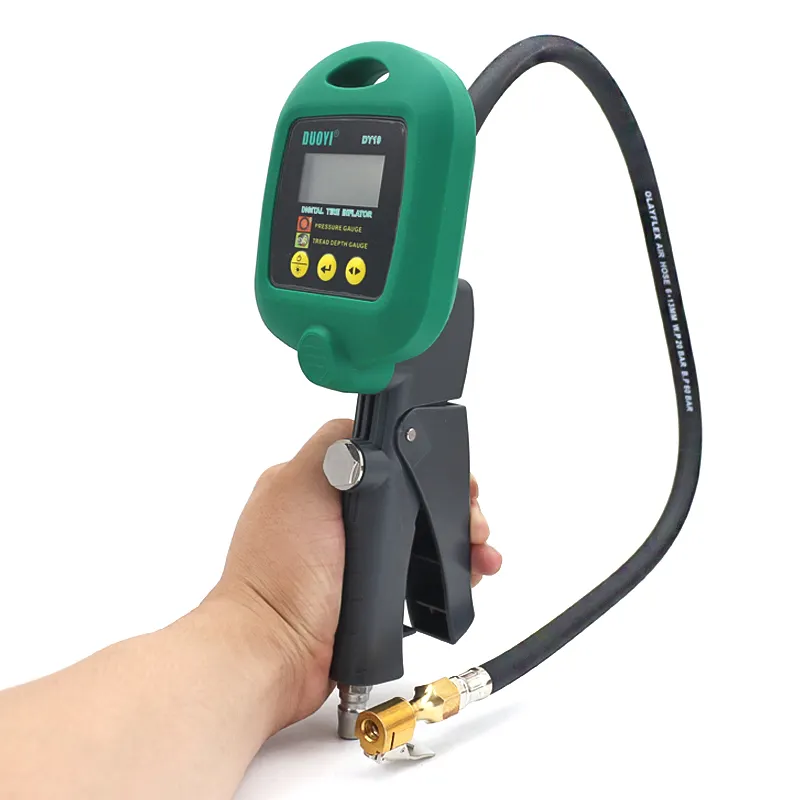 DUOYI DY19 Car Air Compressor Motorcycles Bicycle tyre Inflator digital tire inflator with pressure tread depth gauge