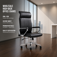 Chaise de bureau en cuir PU écologique ALINUNU, directement de l'usine, pour bureau de direction, chaise de bureau ergonomique