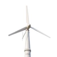 Éolienne horizontale 20 kW, durée de vie de 20 ans, faible entretien, démarrage à 2,5 m/s, 3 pales en FRP, 220 V/380 V, PMSG, IP54