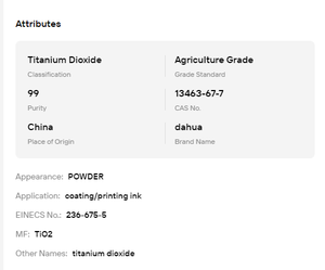 Industrial Grade TiO2 <b>Titanium</b> Dioxide for Terrazzo Floor Filler Application - Product Image 6