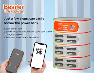 Besiter 12 ranuras restaurante teléfono móvil cargadores portátiles estación 5000mAh estación de carga para reloj y teléfono móvil - Product Image 4