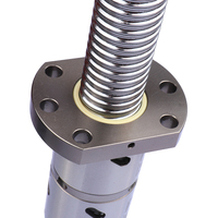 Kit de vis à billes en acier C5 C7 50mm arbre à vis usiné CNC avec plomb de 4mm et longueur de 100mm SFu5010 mouvement linéaire