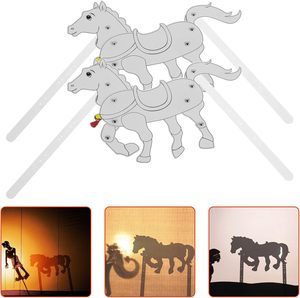 Títeres <span class=keywords><strong>de</strong></span> sombra chinos, accesorio <span class=keywords><strong>de</strong></span> caballo para espectáculos <span class=keywords><strong>de</strong></span> marionetas y cuentacuentos, adorno cultural para adultos, actividad educativa - Product Image 2