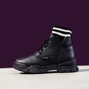 Bottes <span class=keywords><strong>Martin</strong></span>, nouvelles bottes d'hiver rembourrées, résistantes au froid, style polyvalent, bottes courtes, chaussettes élastiques, chaussures à tige haute, chaussures pour femmes - Product Image 2