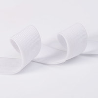 Fabricant de ruban élastique 25mm blanc plat tissé bande élastique ruban de sangle