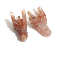 En gros En Vrac Cristal Naturel Sculpture Feu Quartz Tête De Dragon Pour Souvenirs Cadeau