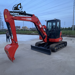 Livraison gratuite Mini pelleteuse Kubota U55-4 1.7 tonnes EPA petites excavatrices d'occasion Nouveau moteur de pelle sur chenilles Kubota Machine 1 tonne - Product Image 4