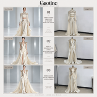 Robe de soirée sirène longue avec manches cape, en dentelle perlée de luxe, pour femme, sur mesure OEM ODM, vente en gros