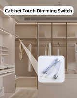 Shinechip LED bande lumière tactile capteur gradateur DC5V-24V armoire contrôle commutateurs inductifs Compatible pour câble Dupont