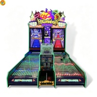 Machine de bowling d'arcade professionnelle pour Halloween, à monnayeur, avec distribution de tickets, équipement de jeu commercial