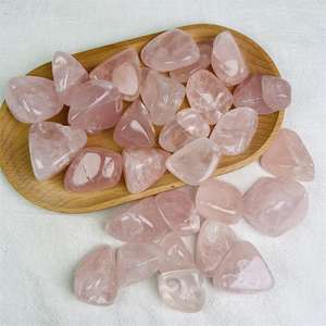 Pietre preziose naturali all'ingrosso espositore di pietre di caduta di cristallo di quarzo <span class=keywords><strong>rosa</strong></span> <span class=keywords><strong>rosa</strong></span> lucido per la decorazione - Product Image 4