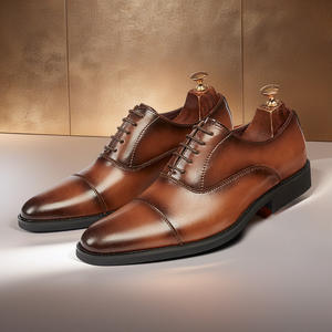 Chaussures habillées pour homme en cuir véritable élégantes de style Oxford, design classique à bout pointu, chaussures de mariage pour homme - Product Image 6