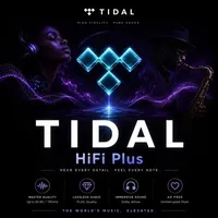 Abonnement Premium Tidal Music d'un an |   Compte Tidal |   HiFi Plus 12 mois