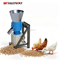 Machine à granulés d'aliments 220V entraînée par un tracteur, capacité de 100-120 kg/h pour le bétail, les moutons, les poulets, les fermes d'élevage à petite échelle