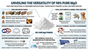 Oxyde de magnésium de qualité industrielle à 60 % de pureté, 20-30 nm <span class=keywords><strong>MGO</strong></span> pour poudre/cristal/granulaire, CAS : 1309-48-4 - Product Image 3